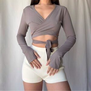 Cider Active Wrap Top